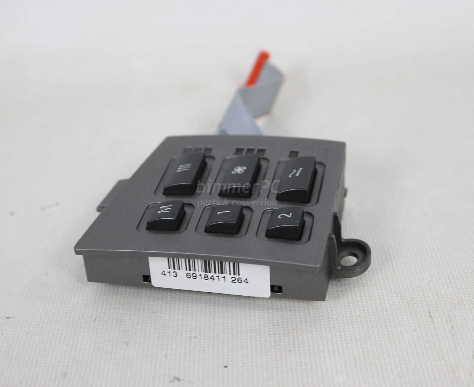 Picture of BMW 61316918411 Passengers Right Front Power Active Seat Memory Heating Cooling Switch E65 E66 for sale