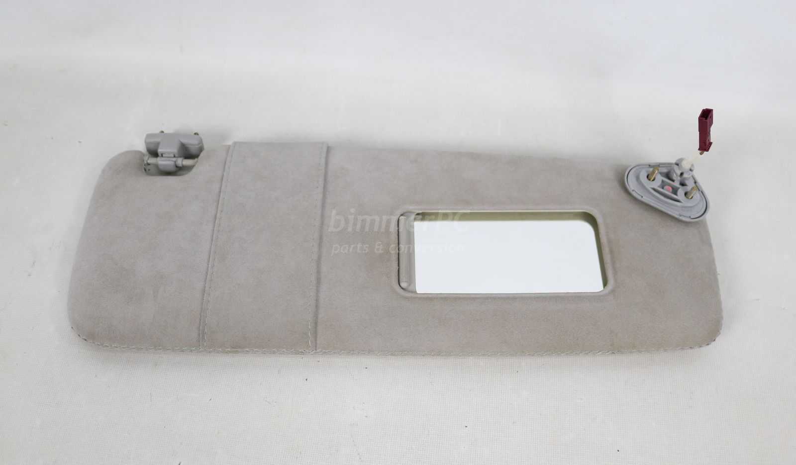 Picture of BMW 51166952560 Passengers Right Front Sun Visor Blind Alcantara Gray Suede Leather E65 E66 Late for sale