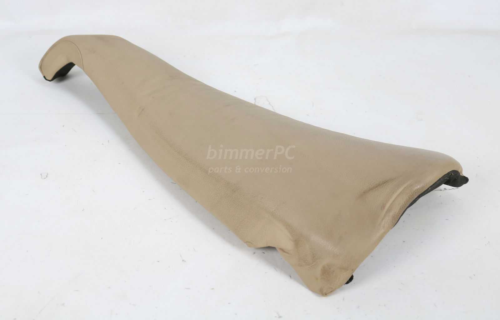 Picture of BMW 52207077927 Left Rear Seat Outer Bolster Cushion Beige Sand Tan Leather E53 for sale