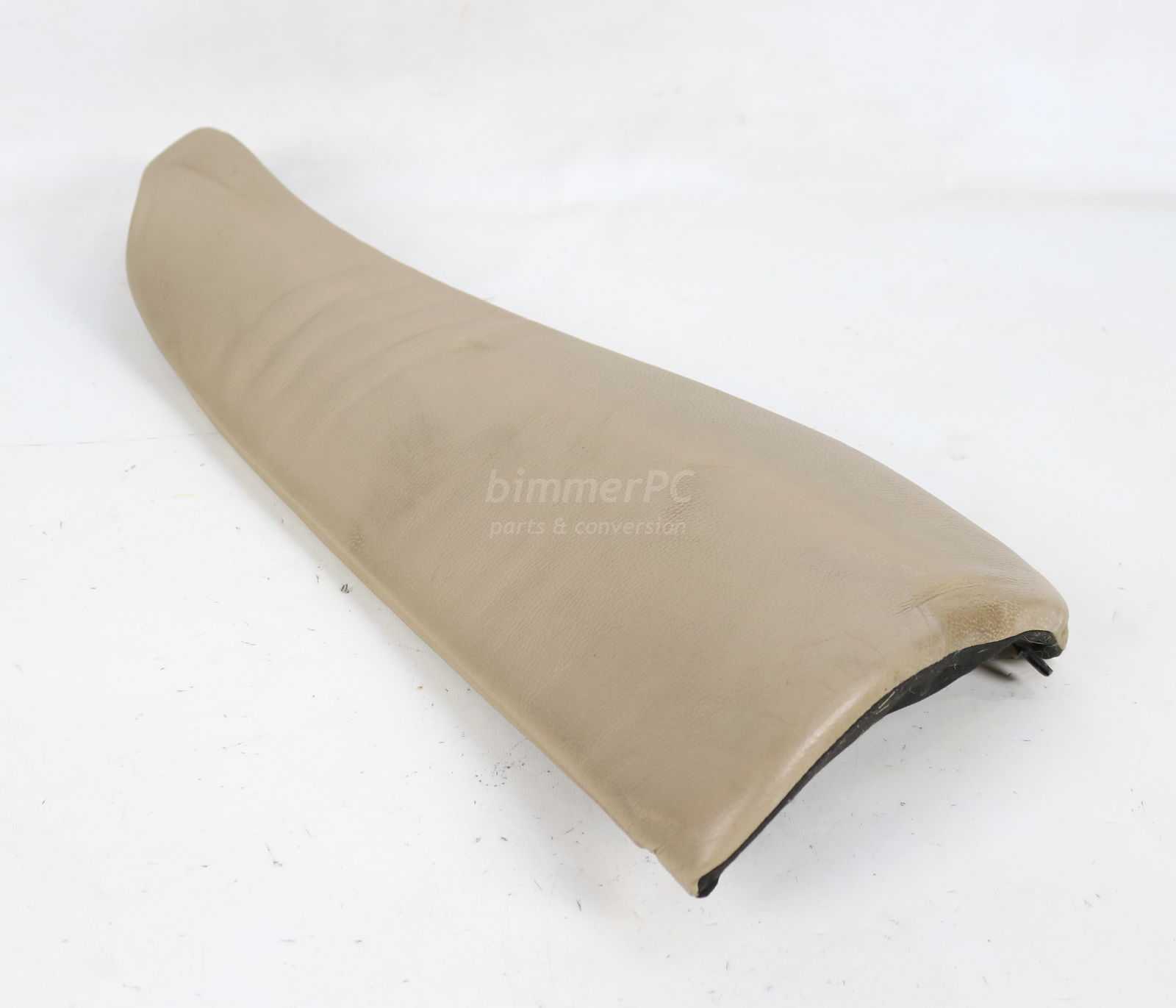 Picture of BMW 52207077928 Right Rear Seat Outer Bolster Cushion Beige Sand Tan Leather E53 for sale