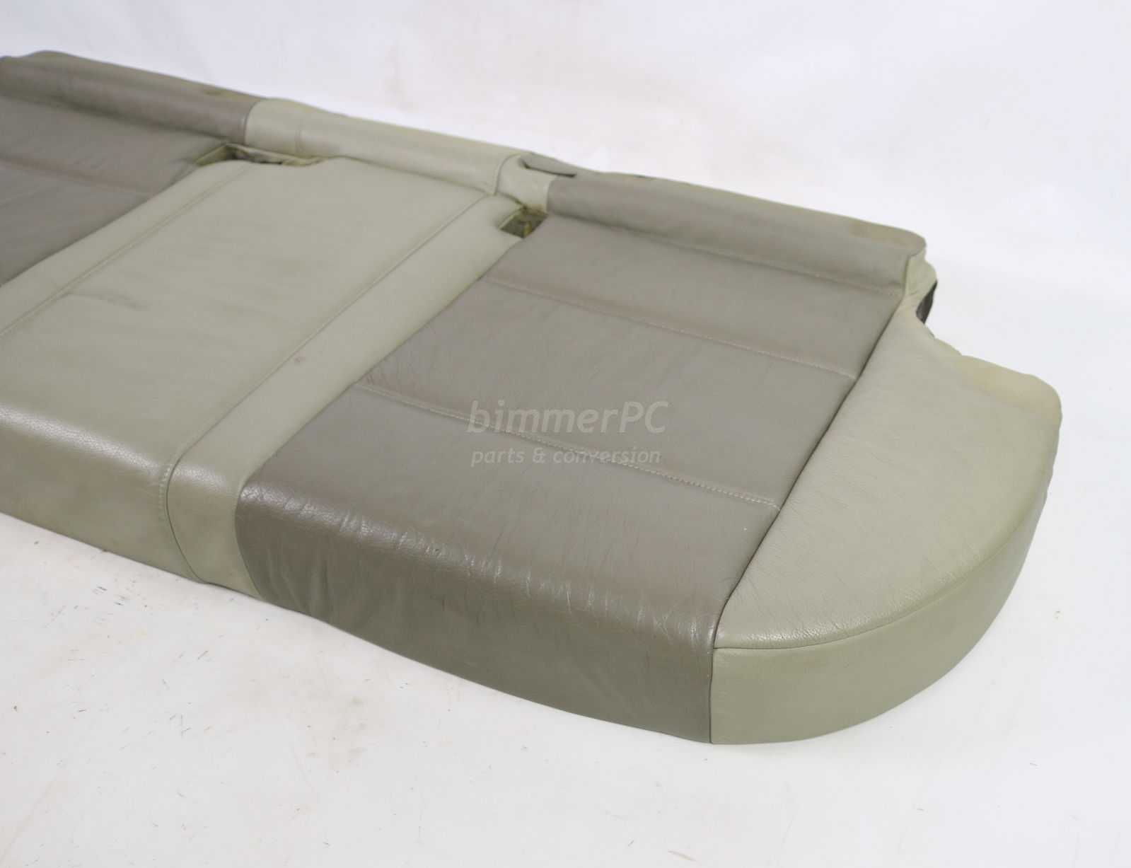 Picture of BMW 52207008223 Rear Seat Base Bottom Bench Cushion Bicolor Two Tone Beige Montana Leather E53 for sale