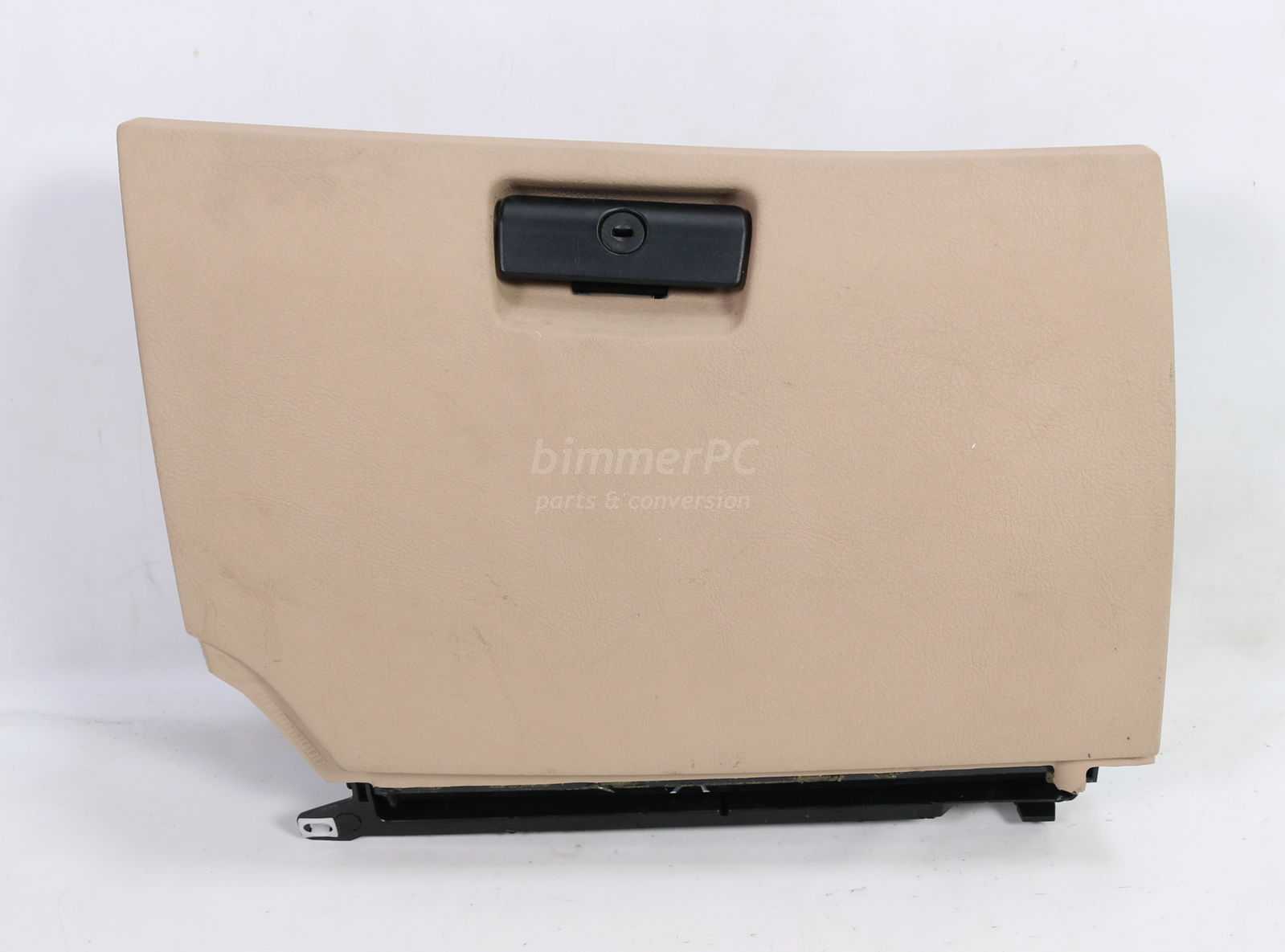 Picture of BMW 51168248980 Sand Tan Beige Glove Box Glovebox w Bracket E53 for sale