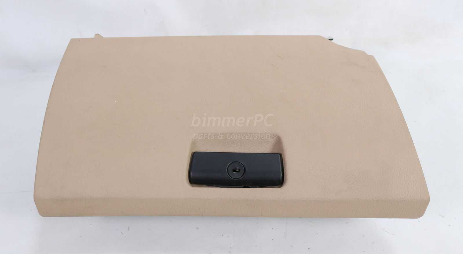 Picture of BMW 51168248980 Sand Tan Beige Glove Box Glovebox w Bracket E53 for sale