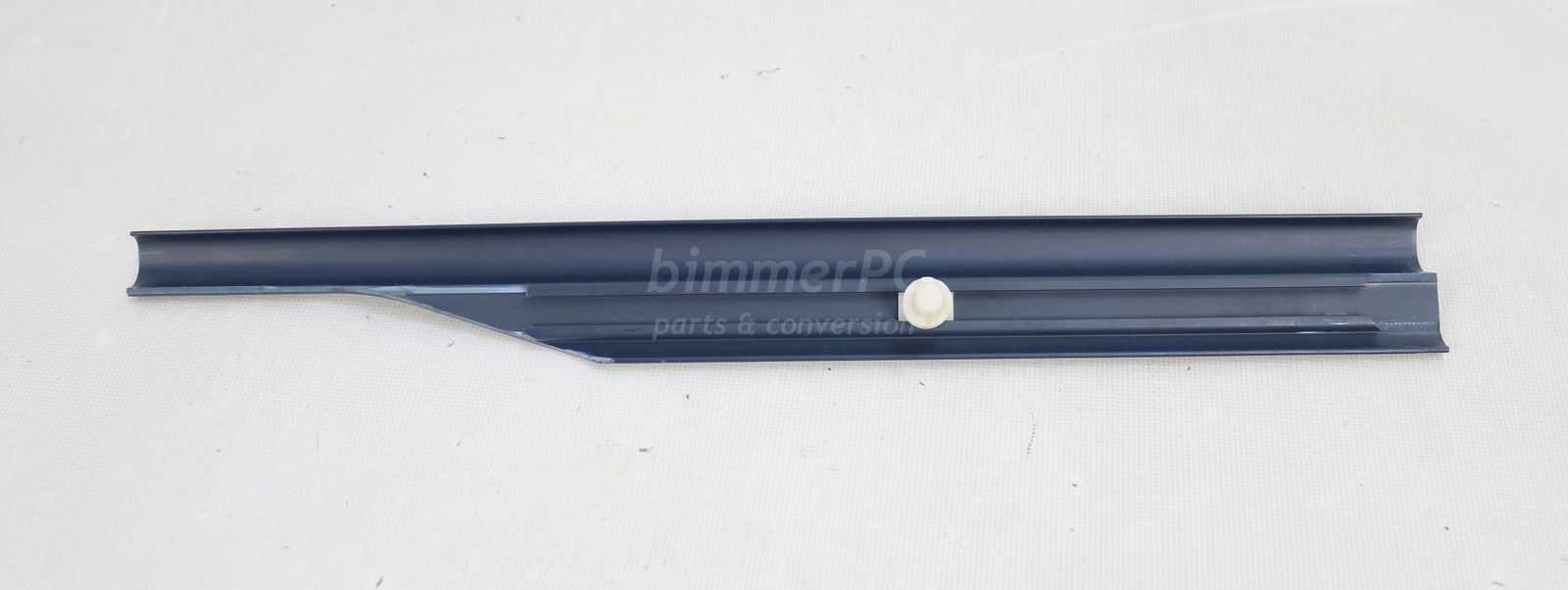 Picture of BMW 51478137320 Ultramarin Blue Right Rear Passengers Door Entry Carpet Edge Sill Trim E34 Late for sale