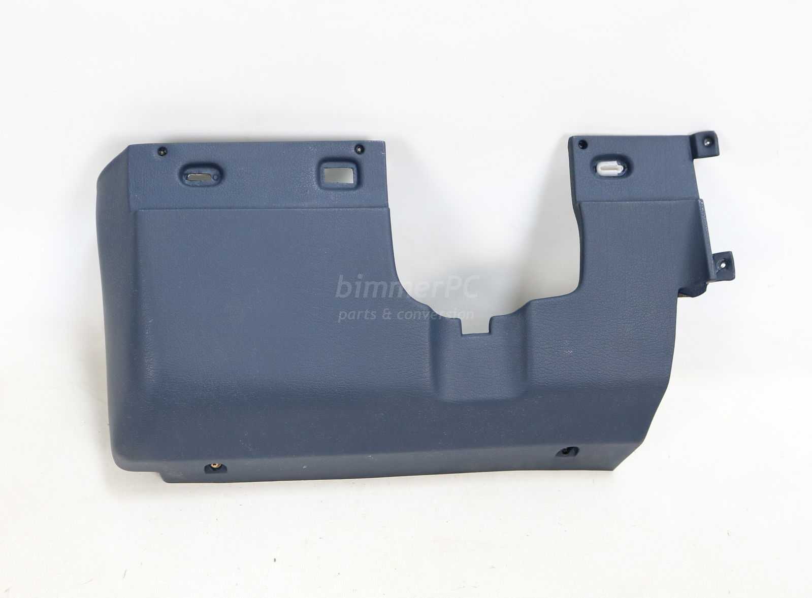 Picture of BMW 51458126617 Drivers Knee Bolster Cover Trim Panel Ultramarine Blue E34 Late for sale