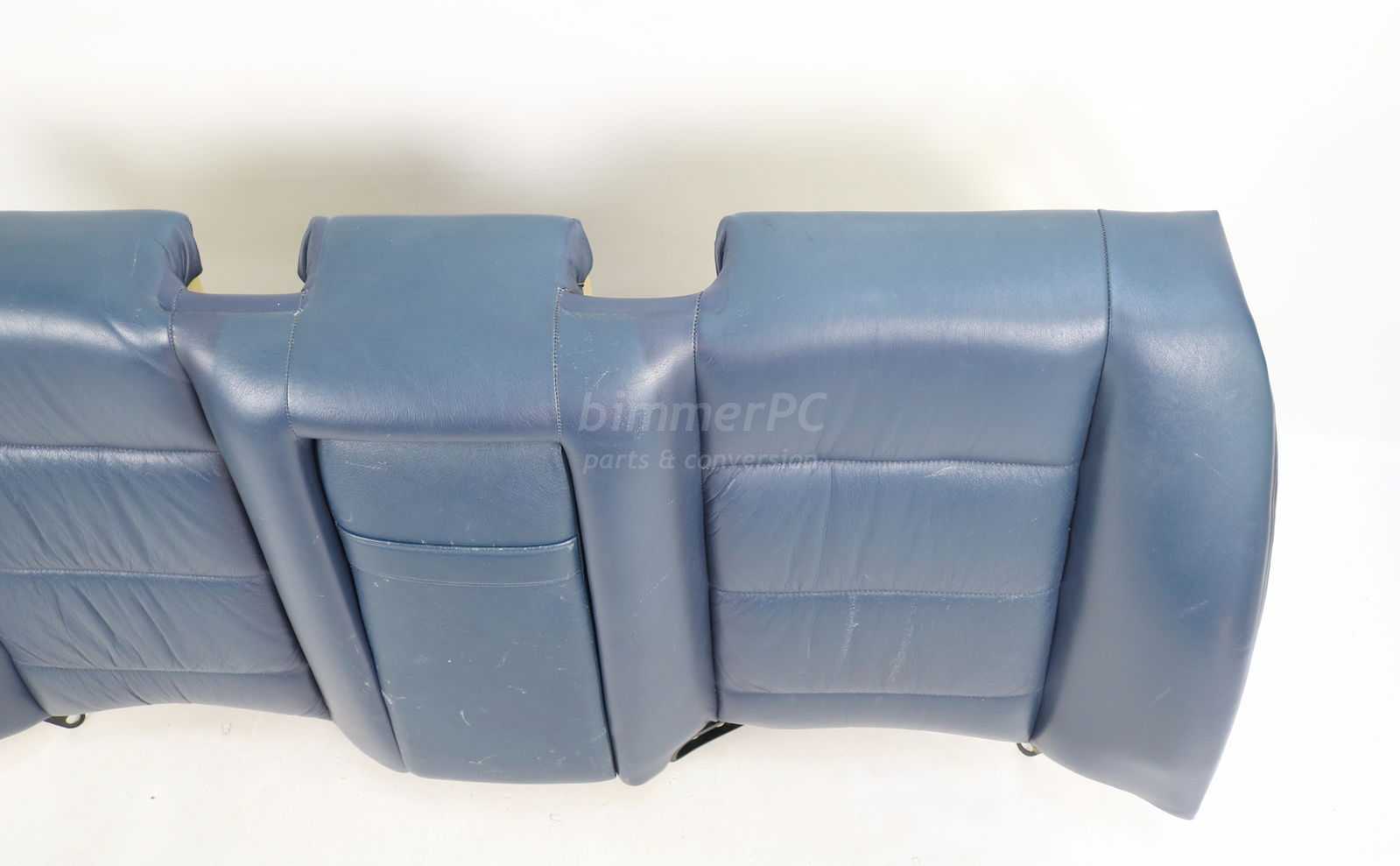 Picture of BMW  Ultramarine Blue Rear Seat Backrest Cushion Leather E34 Sedan Late for sale