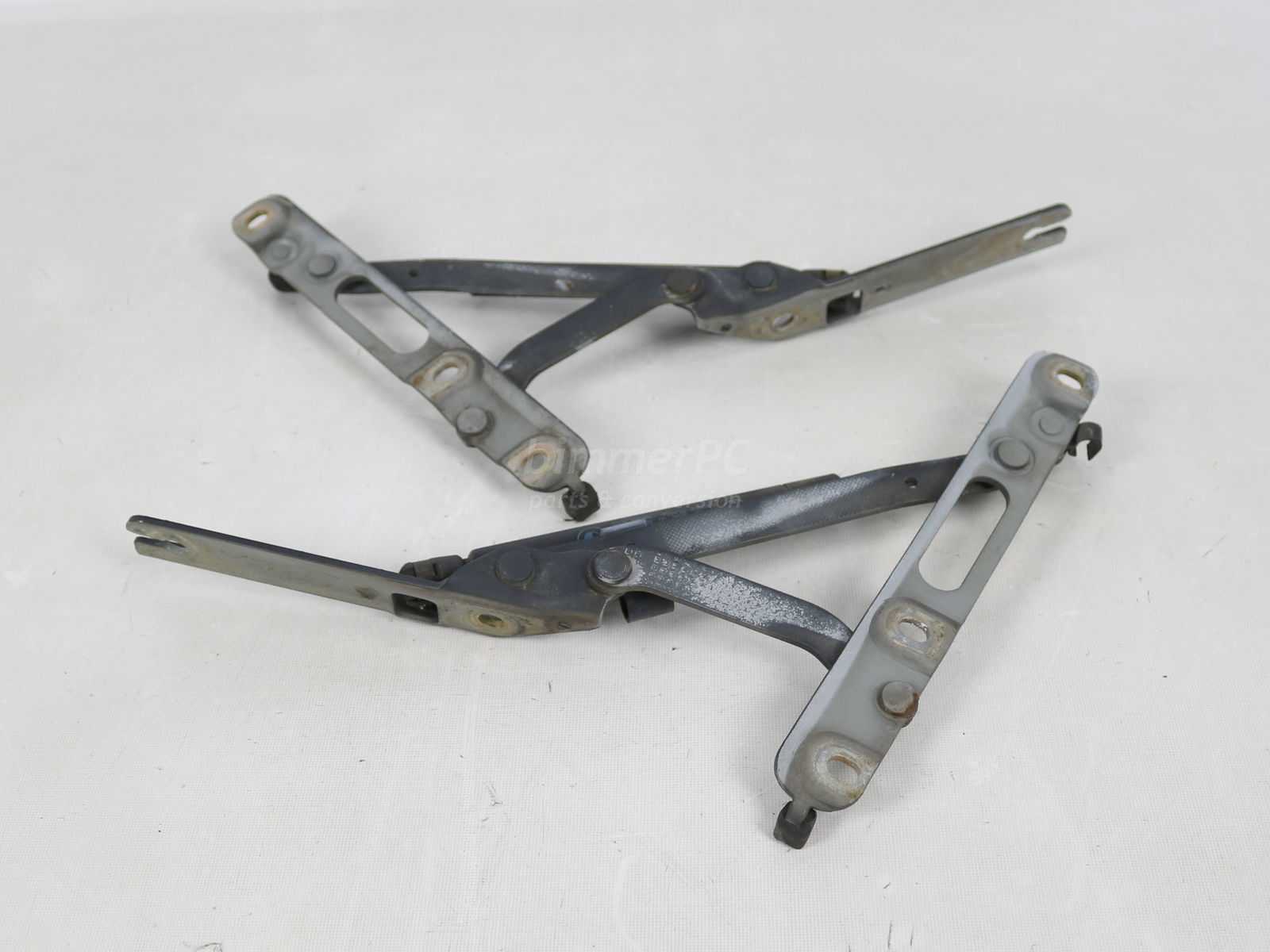 Picture of BMW 41628119163 Black Trunk Lid Arms Supports Mounts Hinges E36 for sale