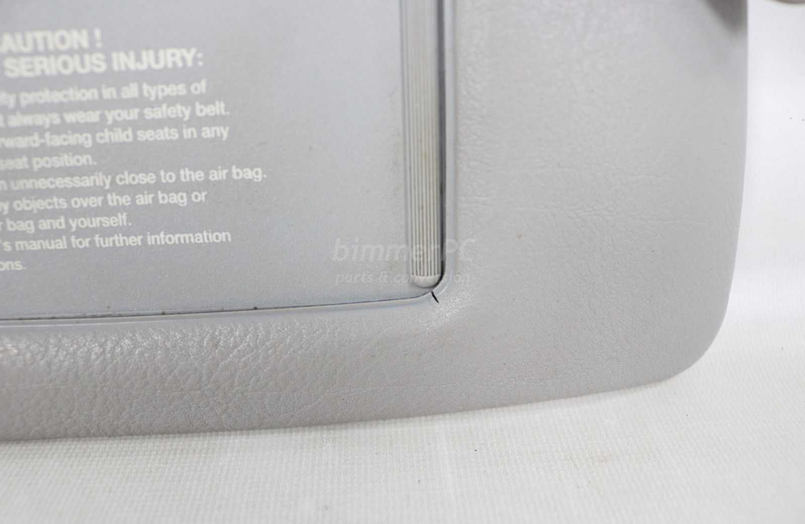 Picture of BMW 51168237120 Right Passengers Sun Visor Blind w Mirror Gray Grau E36 Late for sale
