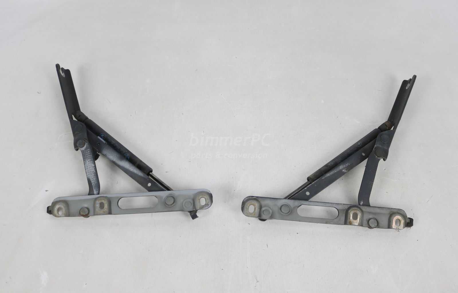 Picture of BMW 41628119163 Black Trunk Lid Arms Supports Mounts Hinges E36 for sale