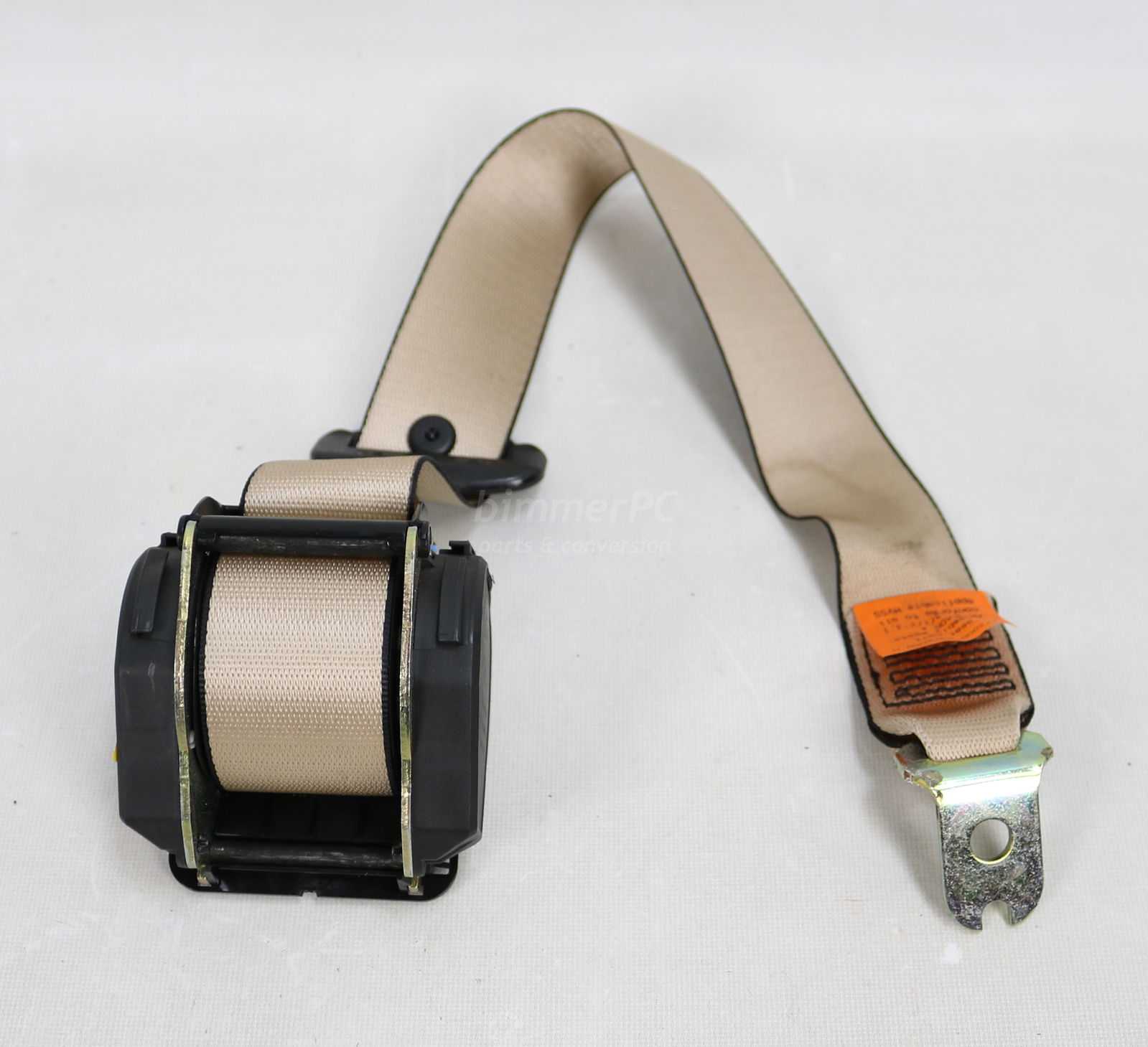 Picture of BMW 72118174390 Sand Beige Tan Rear Upper Seat Belt E38 for sale