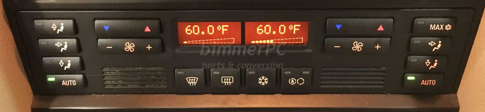 Picture of BMW 64116901314 Heater AC Climate Control Interface Display Panel IHKA E38 for sale