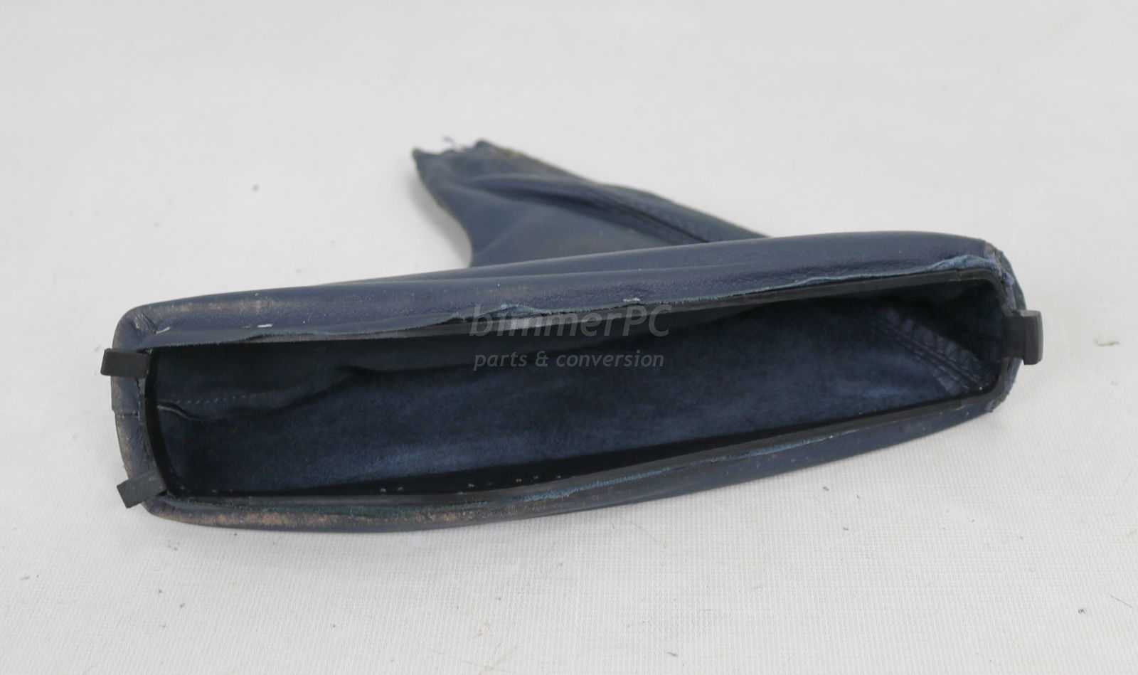 Picture of BMW 34411160761 Ultramarine Blue Leather Parking Brake Boot E34 E32 Late for sale