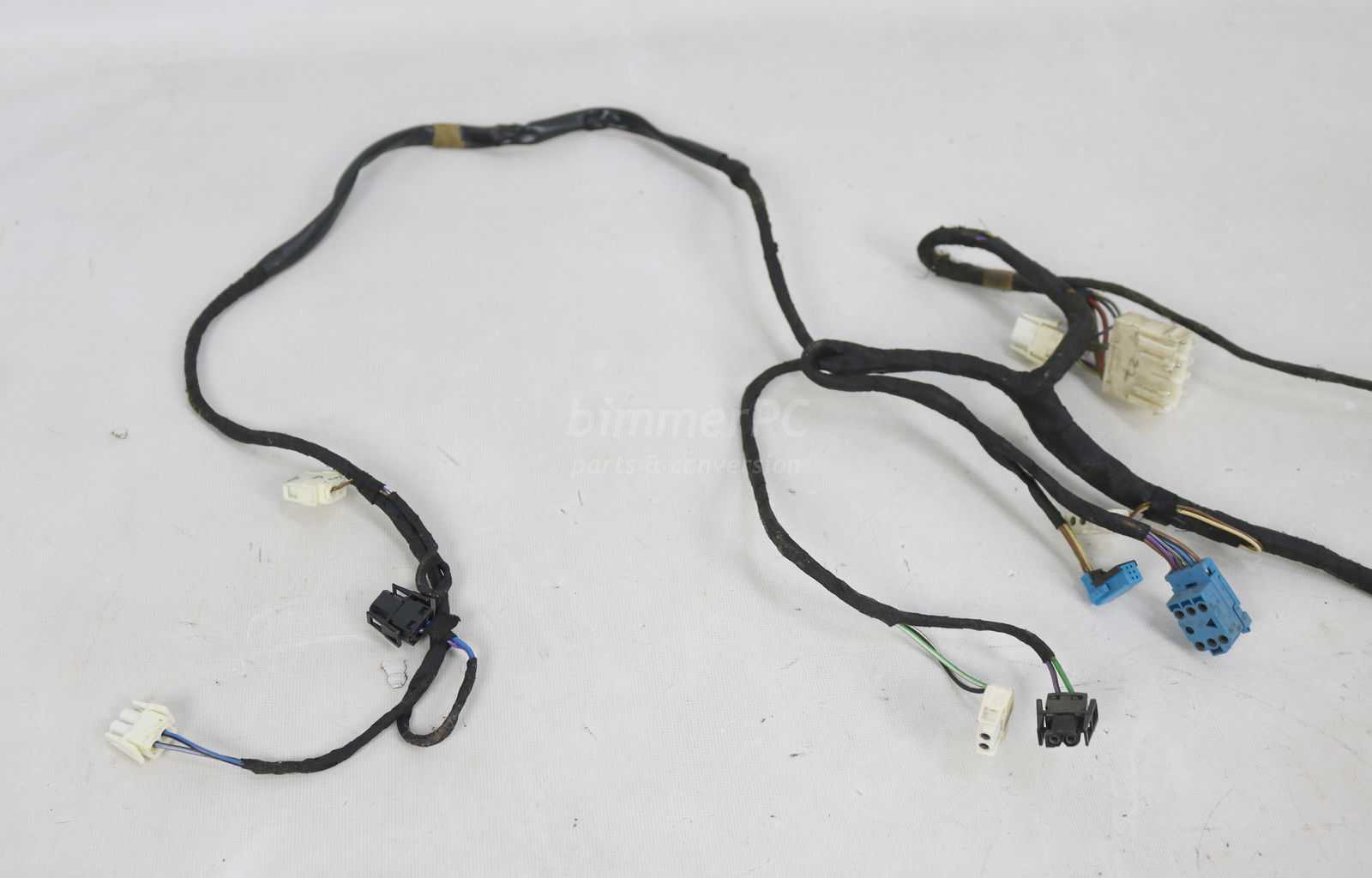 BMW E34 5-Series Left Front Drivers Seat Cable Wiring Harness 535i 1991