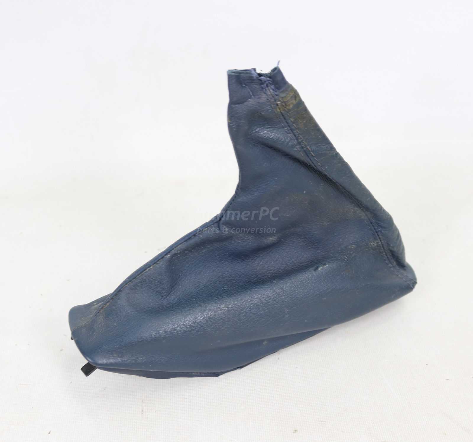 Picture of BMW 34411160761 Ultramarine Blue Leather Parking Brake Boot E34 E32 Late for sale