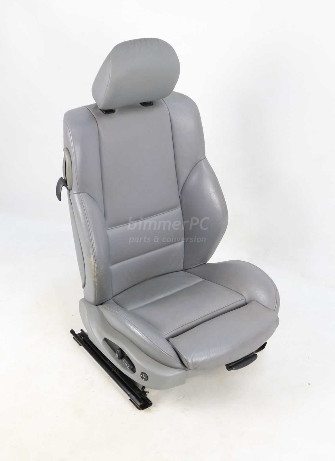 Picture of BMW  Front Right Passengers Gray Leather Sport Seat E46 Coupe for sale