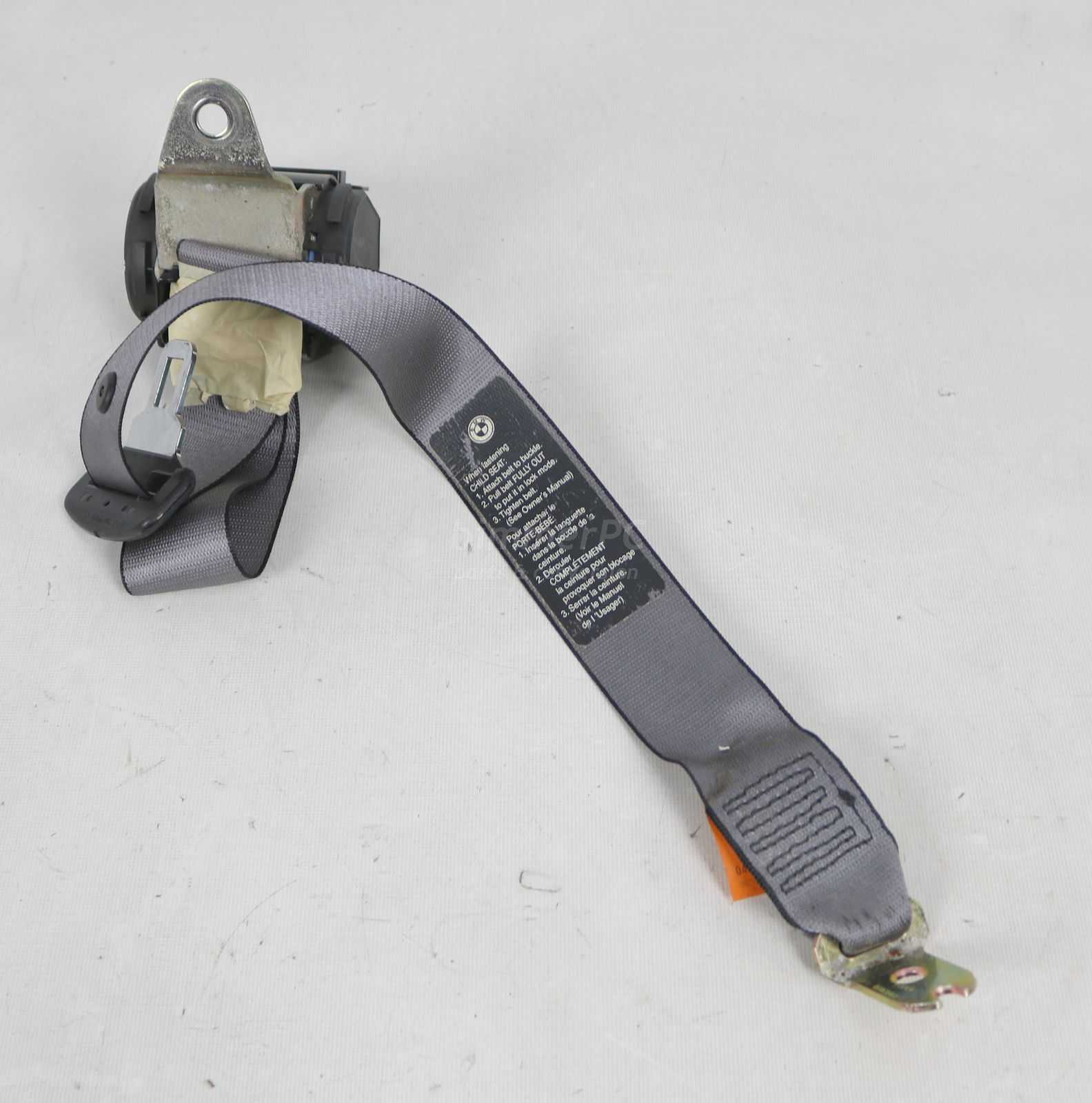 Picture of BMW 72118174389 Gray Rear Seat Upper Safety Belt E38 for sale