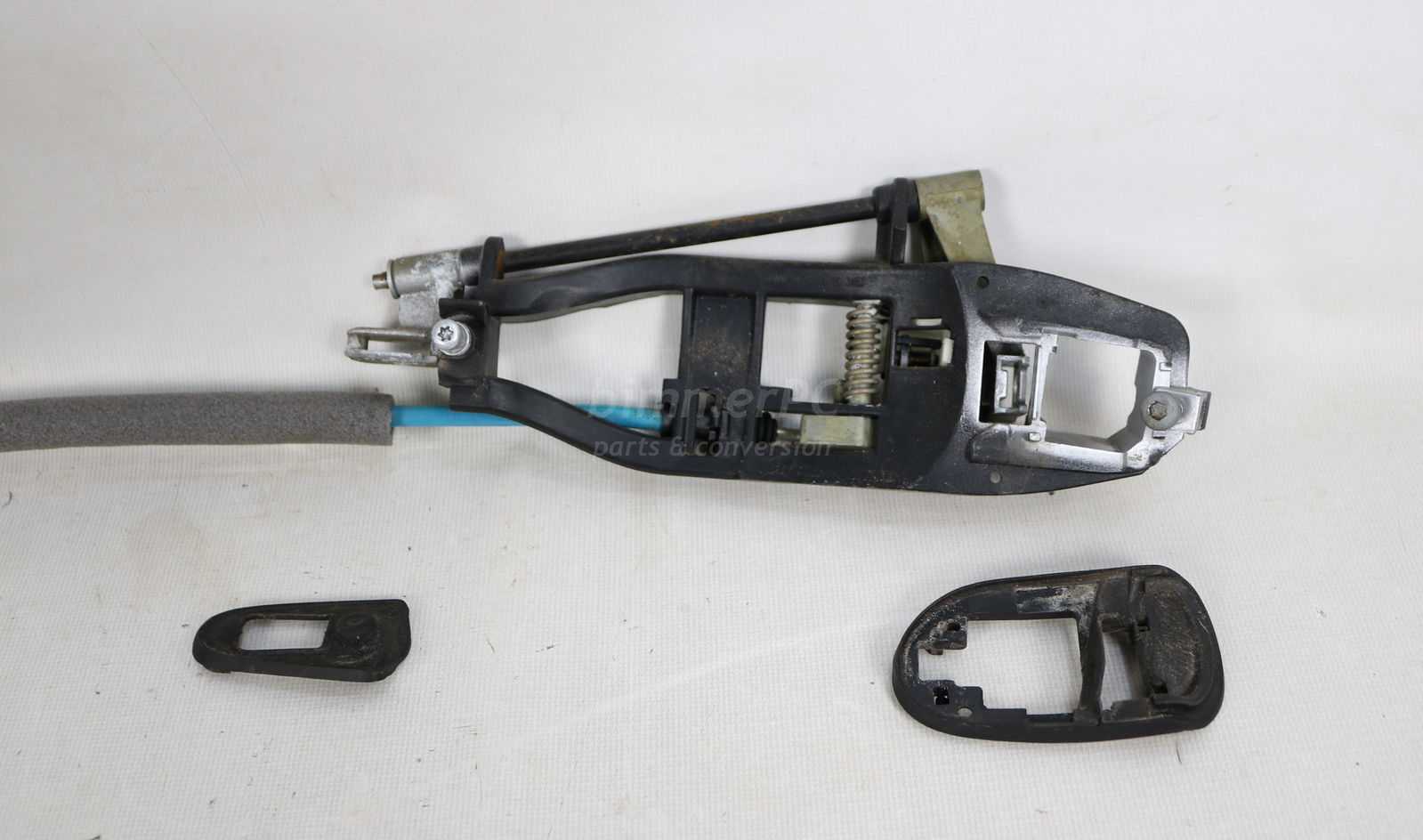 Picture of BMW 51227044841 Left Rear Door Handle Carrier Lock Frame Mounting Bracket E46 Sedan Wagon Late for sale