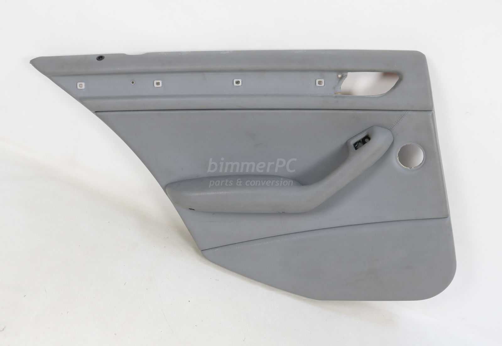 Picture of BMW 51428224537 Left Rear Door Panel Gray Leather E46 Sedan Touring Wagon for sale