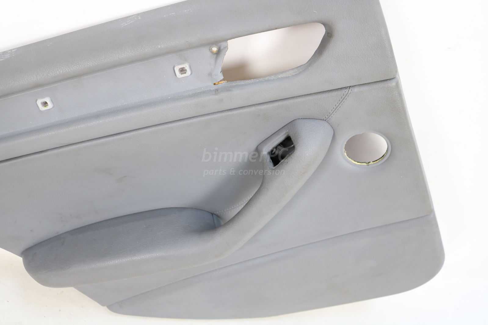 Picture of BMW 51428224537 Left Rear Door Panel Gray Leather E46 Sedan Touring Wagon for sale