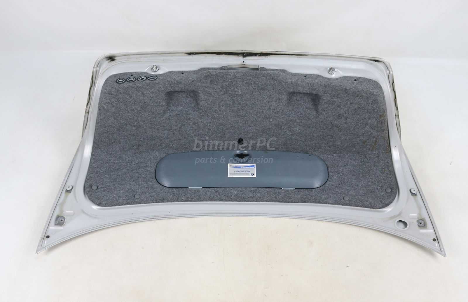 Picture of BMW 41627003314 Trunk Lid Boot Cover E46 Sedan Late for sale