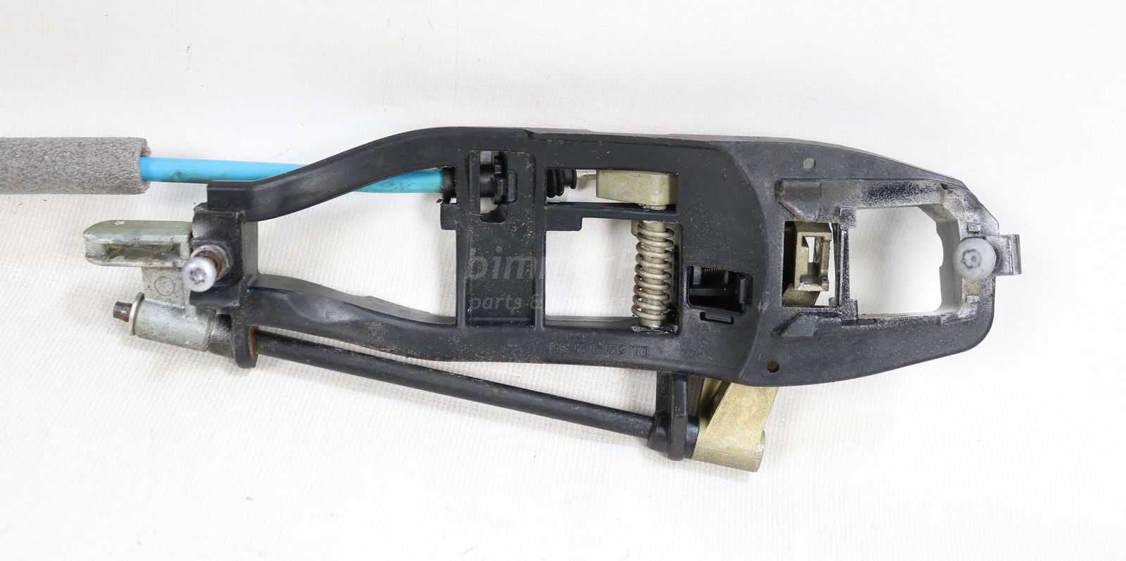 Picture of BMW 51227044842 Right Rear Door Handle Carrier Lock Frame Mounting Bracket E46 Sedan Wagon Late for sale