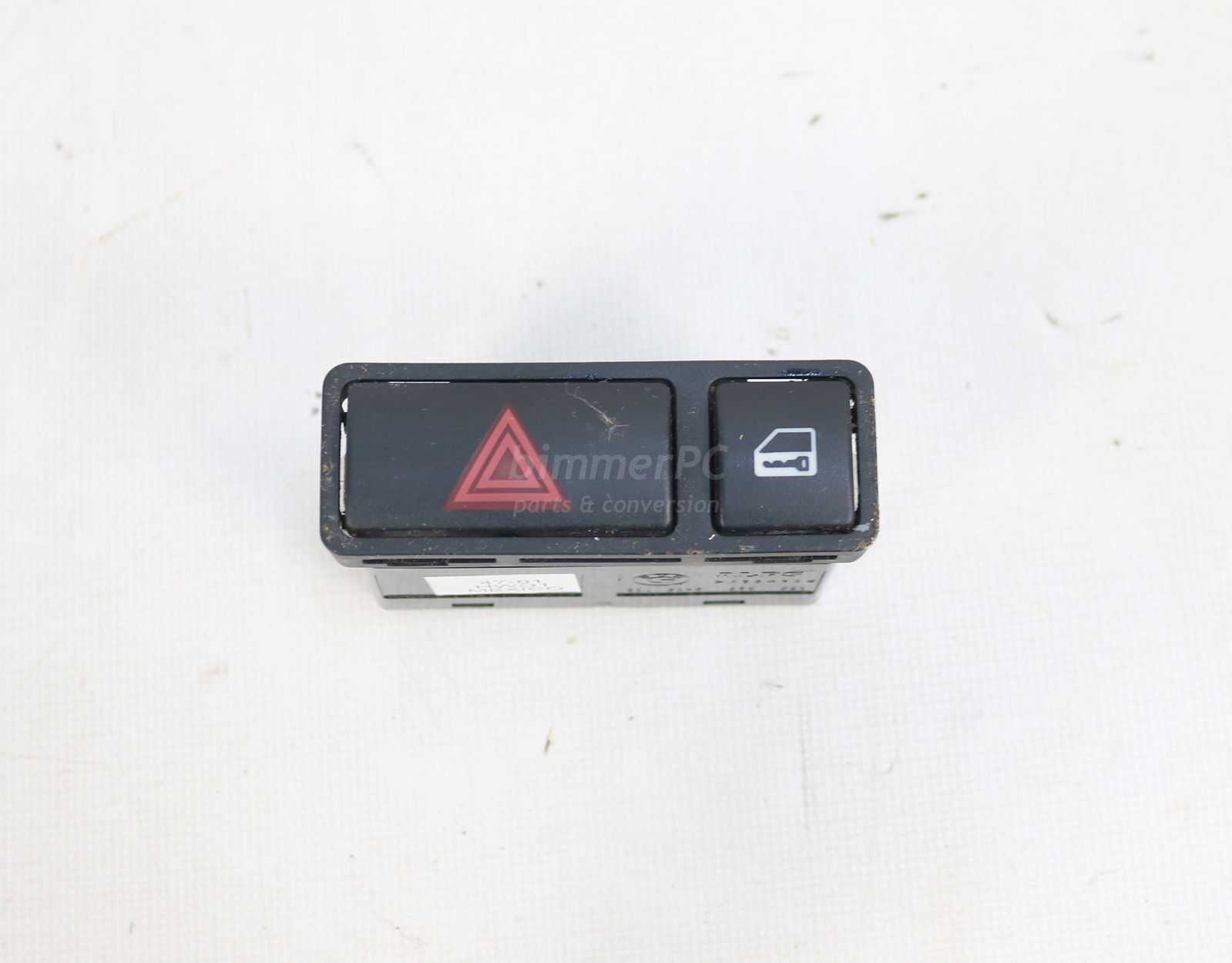 Picture of BMW 61318368920 Central Locking Hazard Switch Console E53 E46 E85 E86 for sale