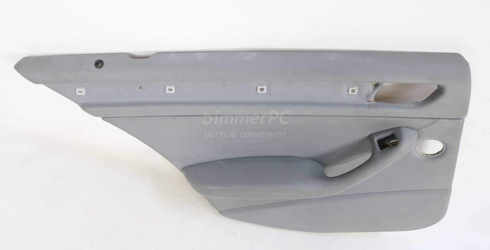 Picture of BMW 51428224537 Left Rear Door Panel Gray Leather E46 Sedan Touring Wagon for sale