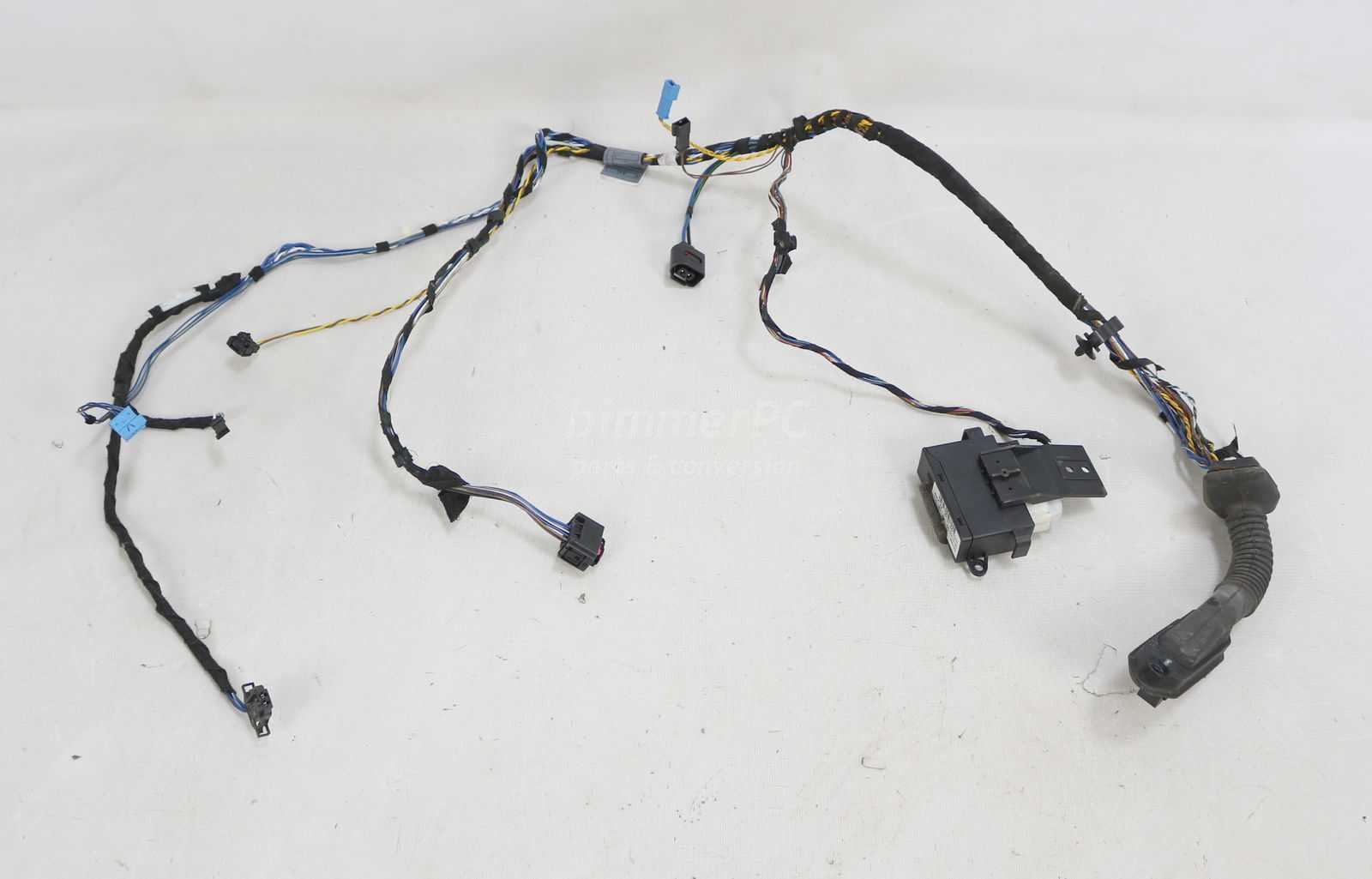 Picture of BMW 61126913076 Left Front Drivers Door Cable Wiring Harness w Memory E46 Sedan Touring Wagon 2001-2003 for sale