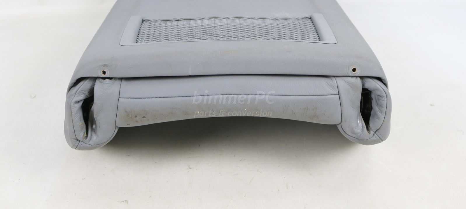 Picture of BMW 52108234947 Left Front Drivers Sport Seat Backrest Cushion Gray Leather E46 Sedan Wagon for sale