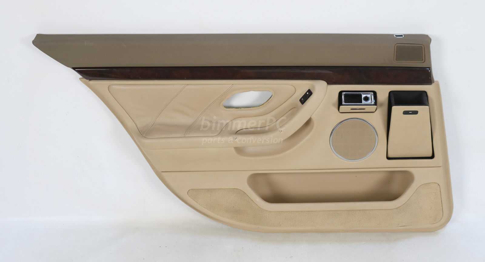 Picture of BMW  Left Rear Passengers Door Panel Sand Beige Tan Chrome Line E38 Long Wheelbase for sale