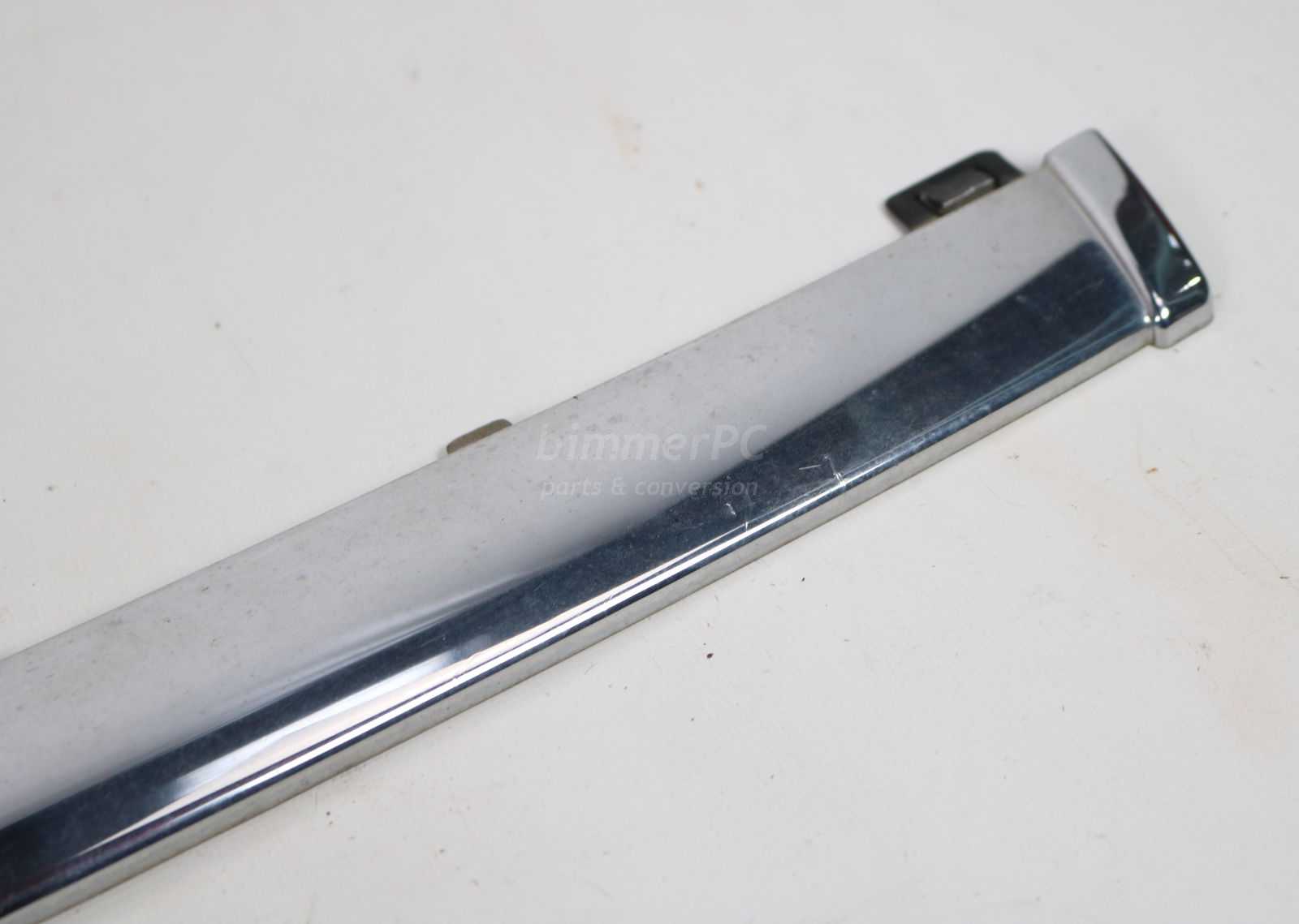 Picture of BMW 51121908074 Rear Bumper Center Chrome Trim Moulding Strip E32 for sale