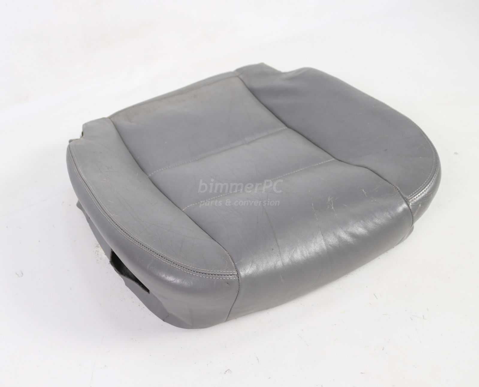 Picture of BMW 52101966142 Front Seat Base Cushion Gray Heated Leather E32 E34 for sale