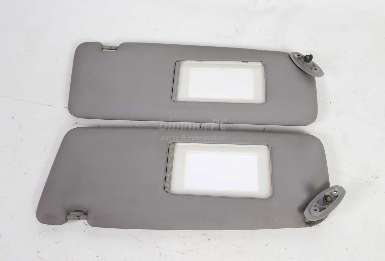 Picture of BMW 51161948551 Sun Visor Blinds Mirrors Left Right Set Gray Grau E32 1987 for sale