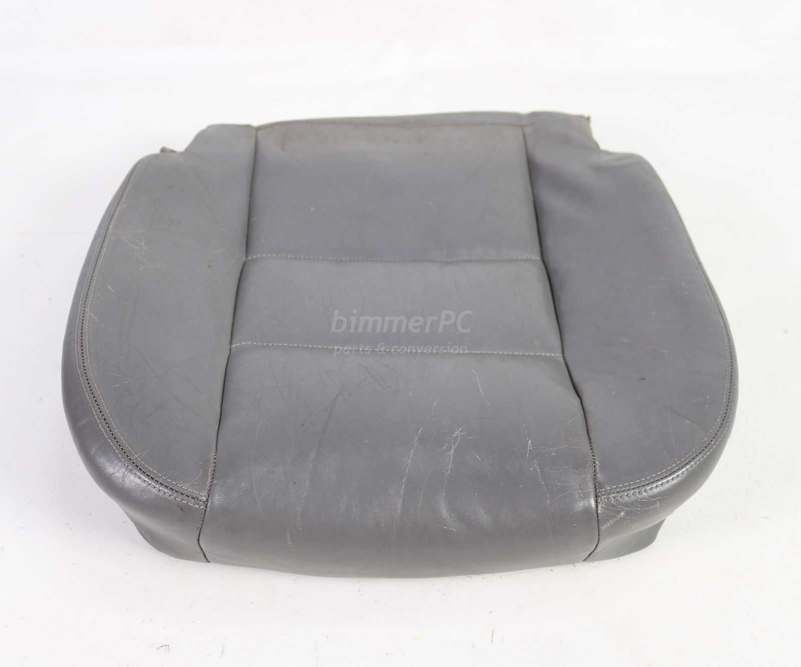 Picture of BMW 52101966142 Front Seat Base Cushion Gray Heated Leather E32 E34 for sale