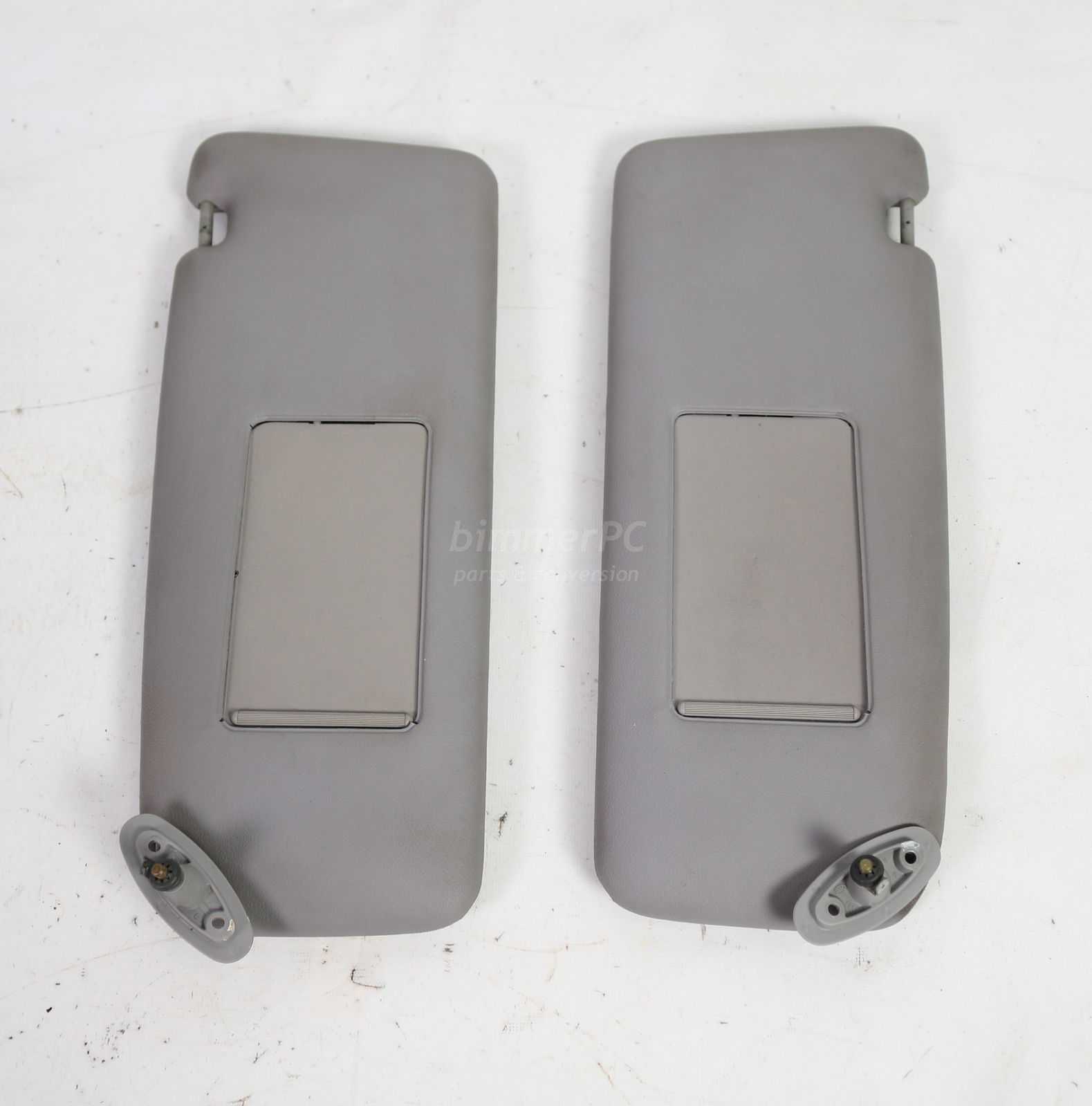 Picture of BMW 51161948551 Sun Visor Blinds Mirrors Left Right Set Gray Grau E32 1987 for sale