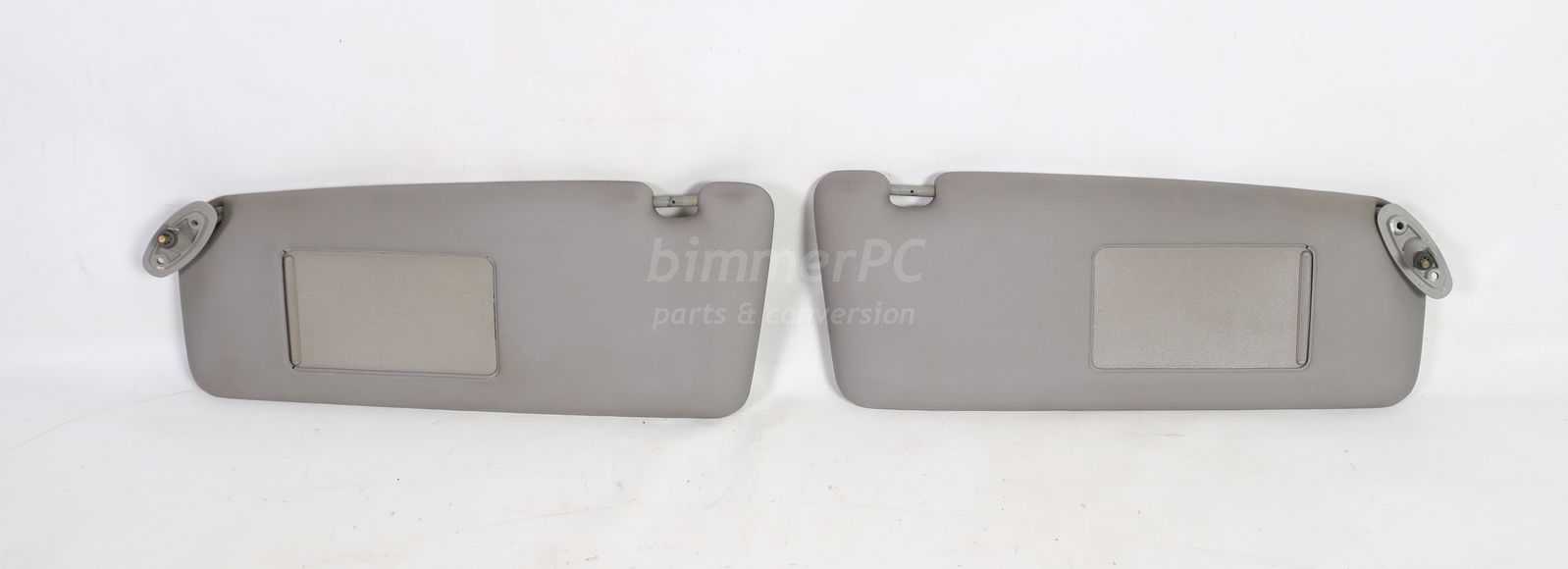 Picture of BMW 51161948551 Sun Visor Blinds Mirrors Left Right Set Gray Grau E32 1987 for sale