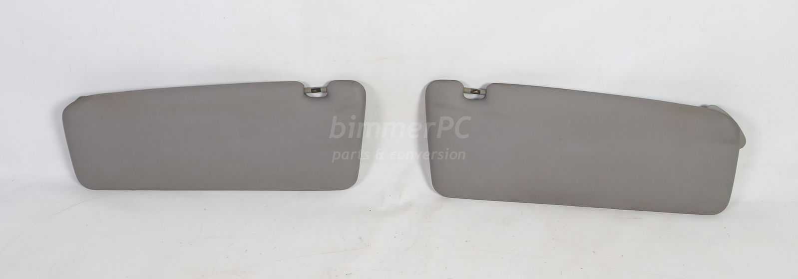 Picture of BMW 51161948551 Sun Visor Blinds Mirrors Left Right Set Gray Grau E32 1987 for sale