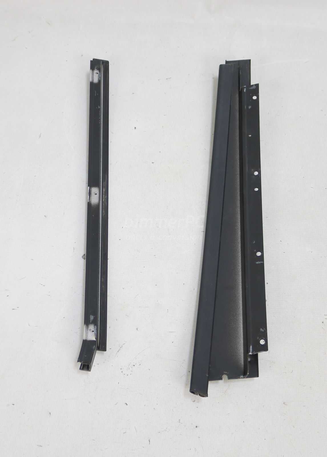 Picture of BMW 51341928858 Rear Right Door Exterior B Pillar Glass Guide Side Edge Trims Moulding Panels E32 for sale