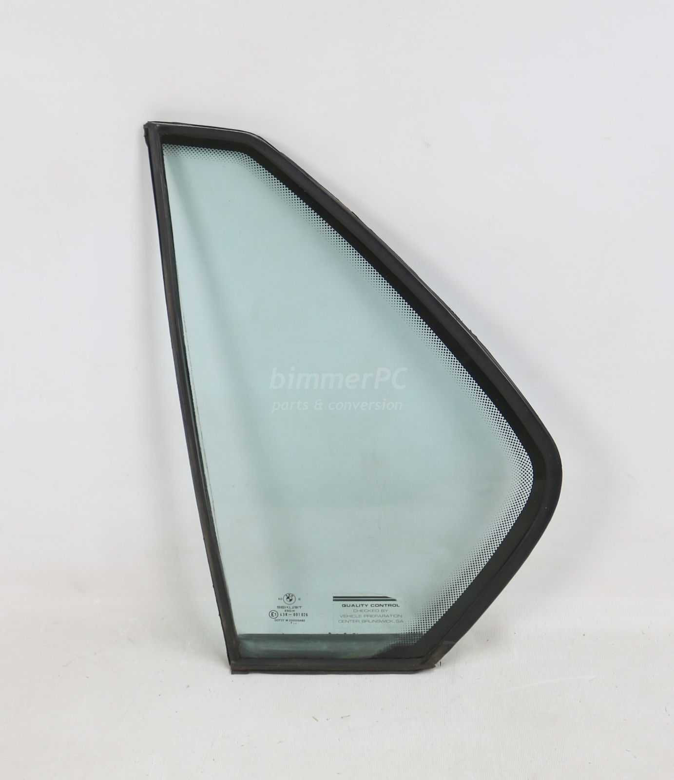 Picture of BMW 51341928743 Rear Left Passengers Door Quarter Window Glass Pane E32 for sale