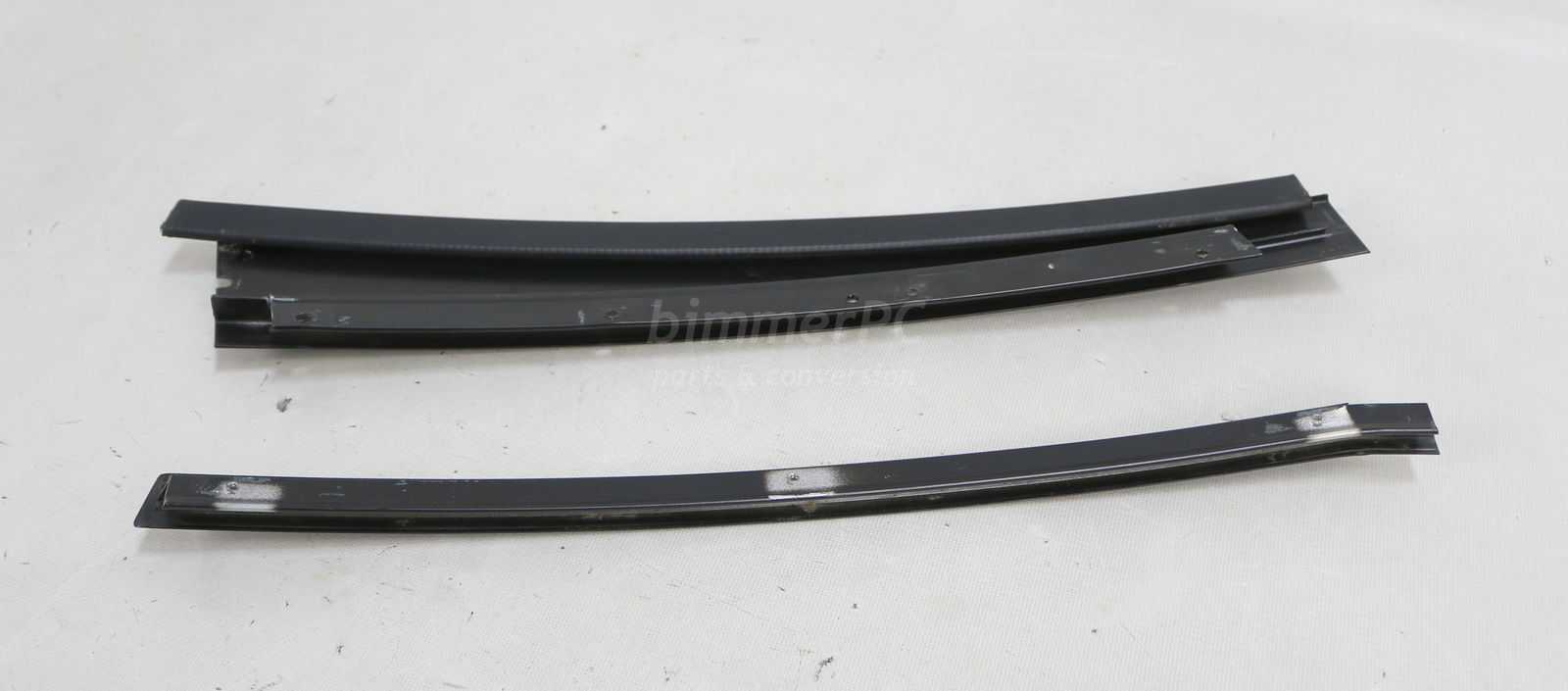 Picture of BMW 51341928858 Rear Right Door Exterior B Pillar Glass Guide Side Edge Trims Moulding Panels E32 for sale