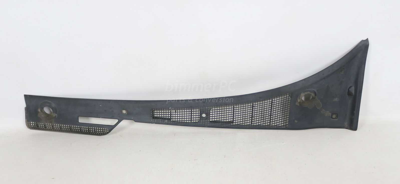 Picture of BMW 51711928935 Left Drivers Windshield Wipers Cowl Inlet Air Grille Trim Panel Grid E32 for sale