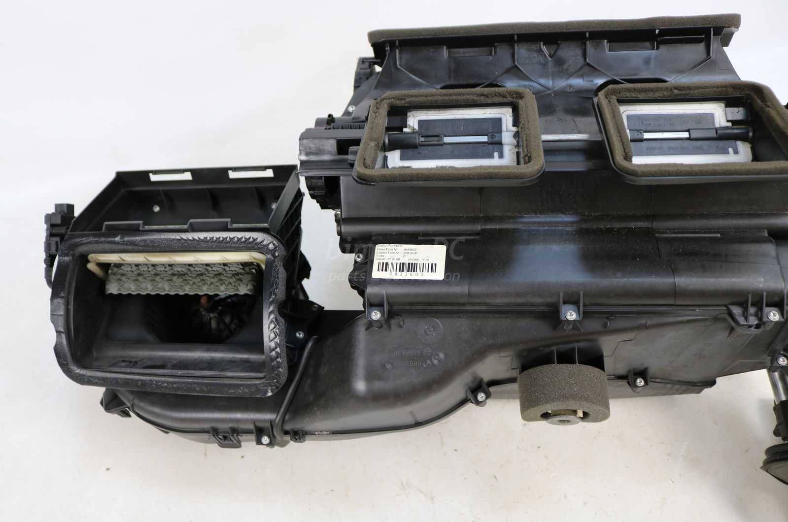 Picture of BMW 64119136170 Heater Box Housing AC Evaporator w Blower E90 E92 E93 Early for sale