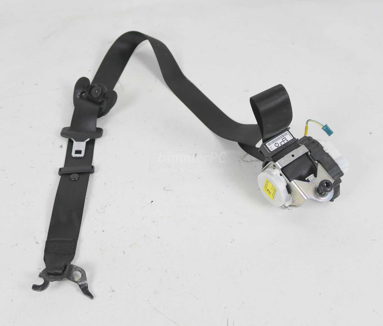 Picture of BMW 72117226650 Black Right Front Passengers Seat Belt E90 E91 LCI Late for sale