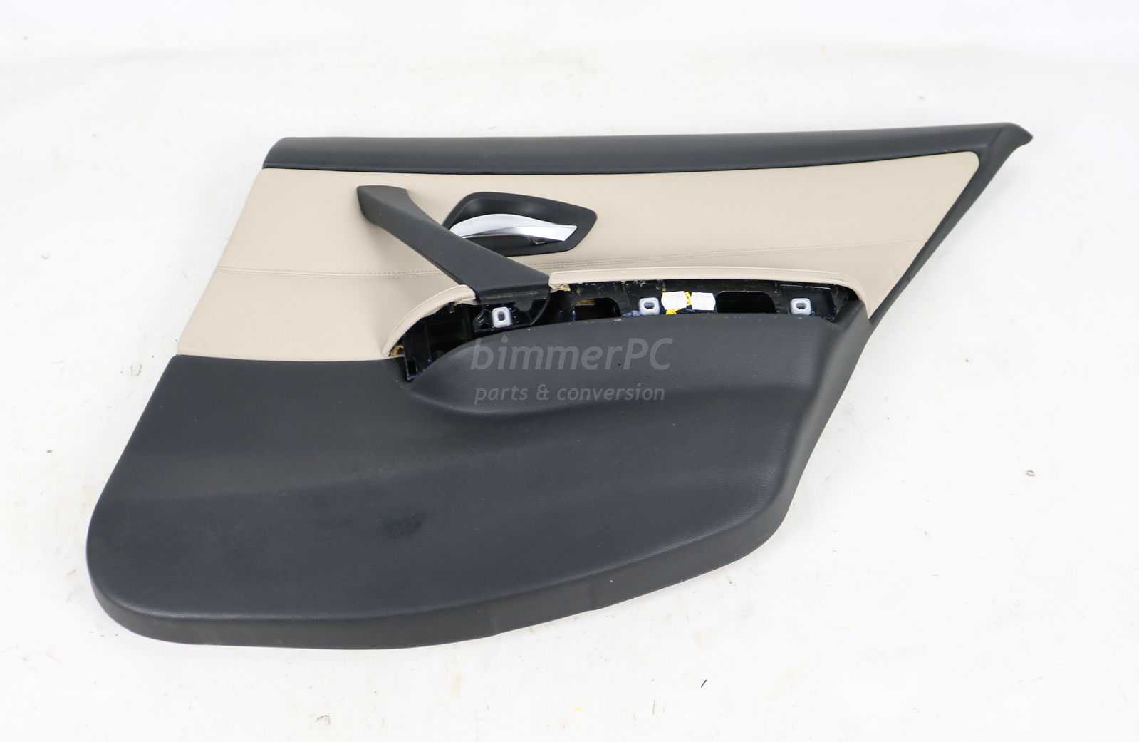 Picture of BMW 51429167912 Right Rear Door Panel Oyster Beige Leather E90 LCI Late Sedan for sale