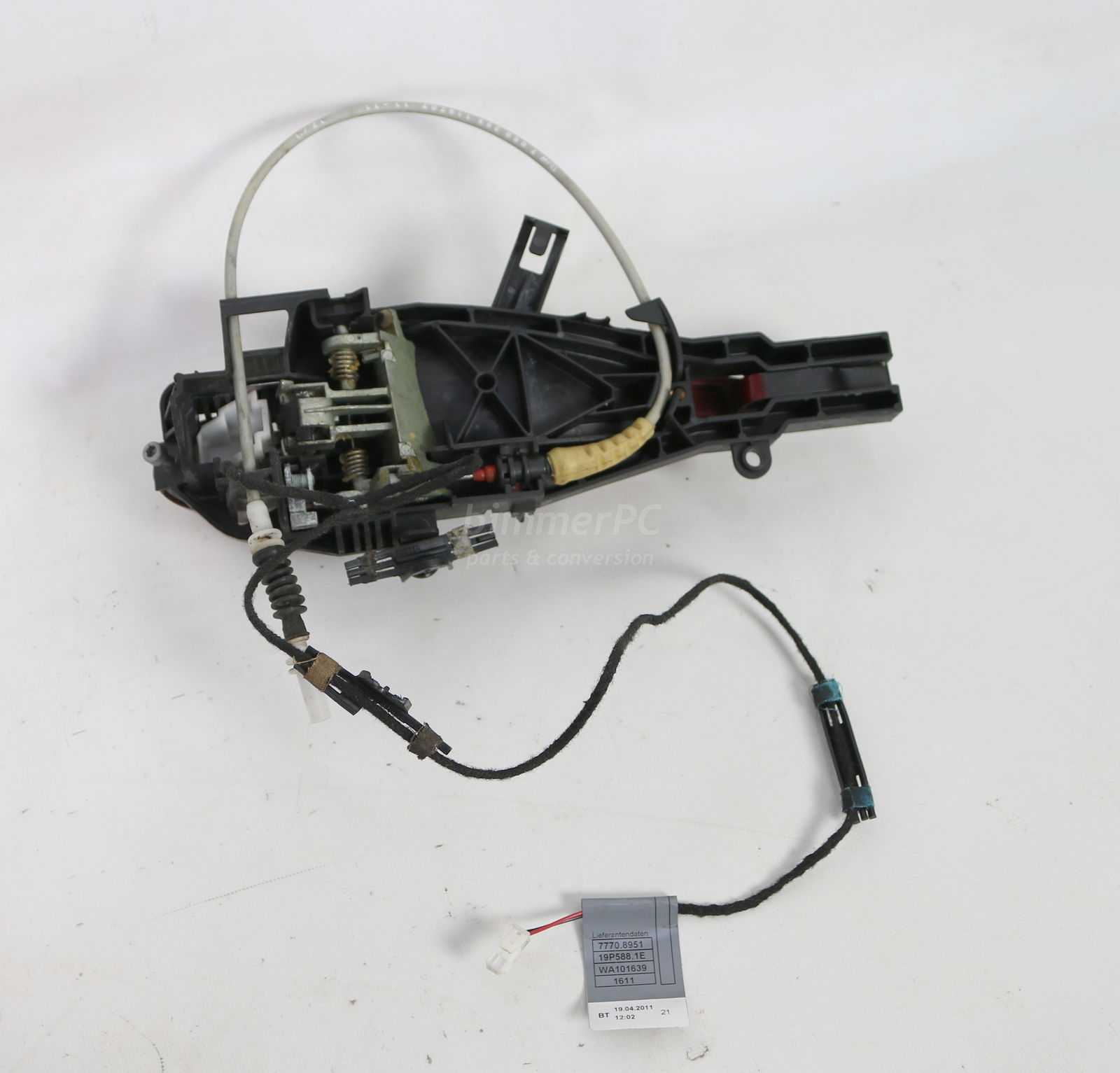 Picture of BMW 51217207561 Rear Left Illuminated Outside Exterior Door Handle Carrier Light Package E90 E91 Late for sale