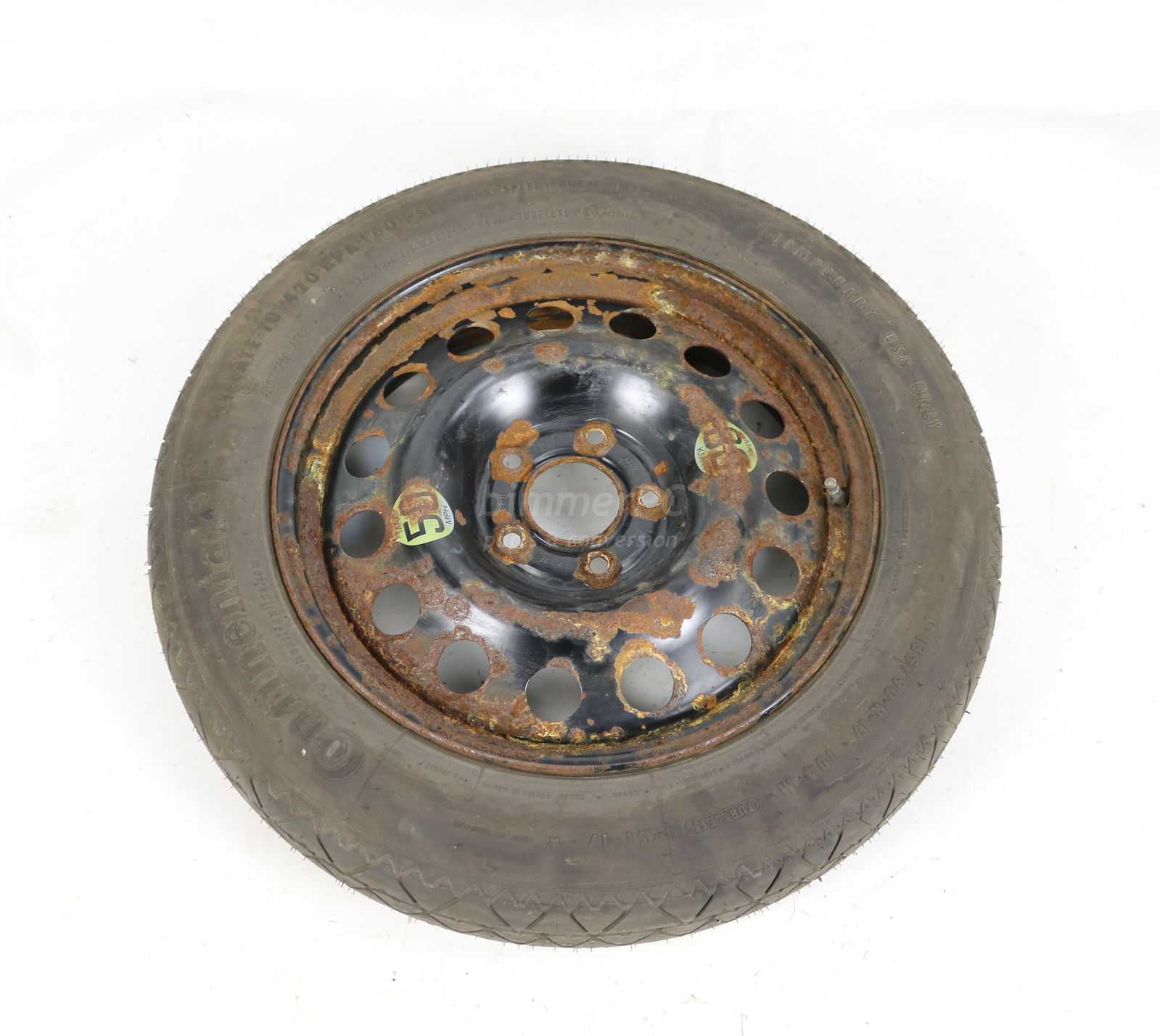 Picture of BMW 36116758778 Steel Compact Spare Wheel 17" E60 E61 E83 for sale