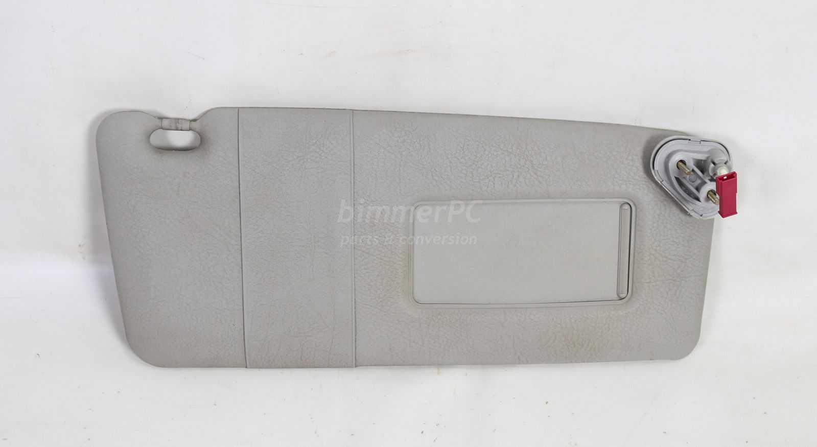 Picture of BMW 51168242556 Passengers Right Front Sun Visor Blind Vinyl Gray Hellgrau ITS E39 for sale